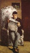 Paul Cezanne Konstnarens father France oil painting artist